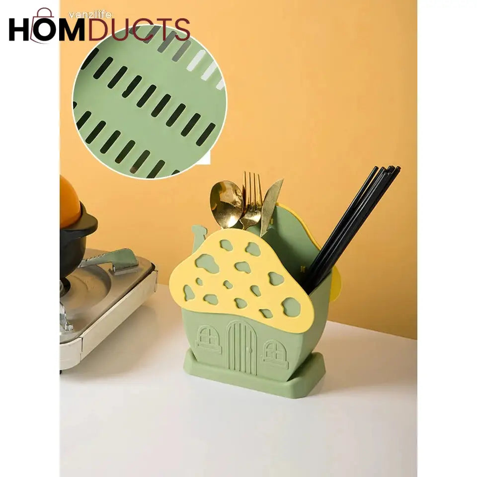 House Shape Cutlery And Multipurpose Holder