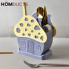 House Shape Cutlery And Multipurpose Holder