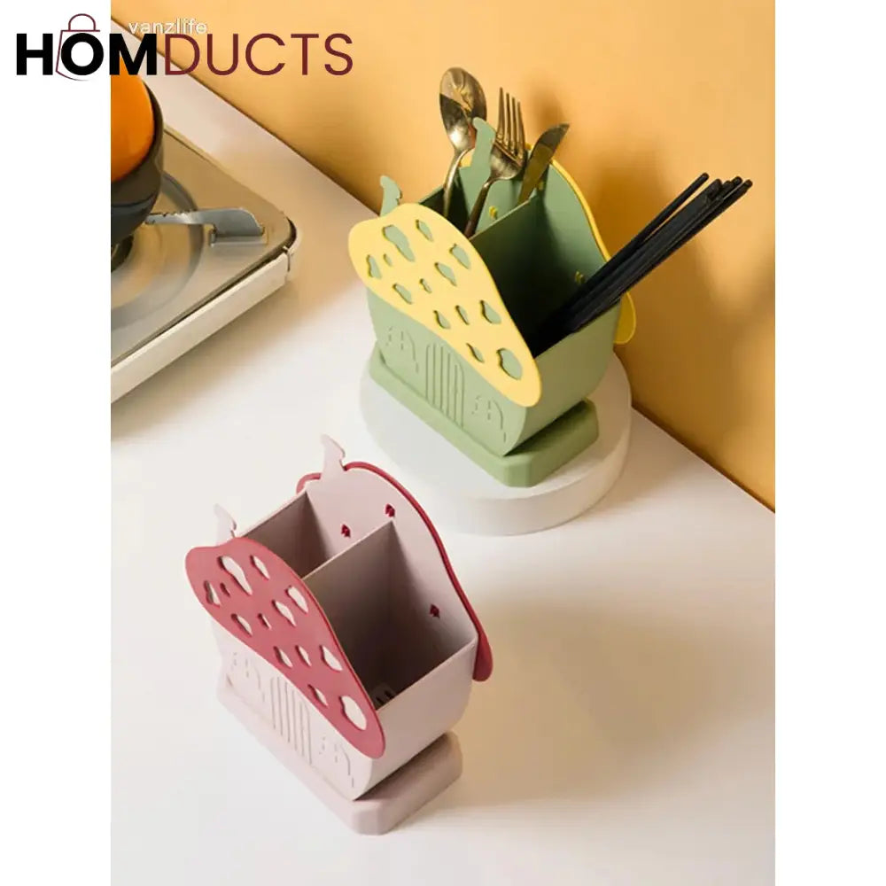 House Shape Cutlery And Multipurpose Holder