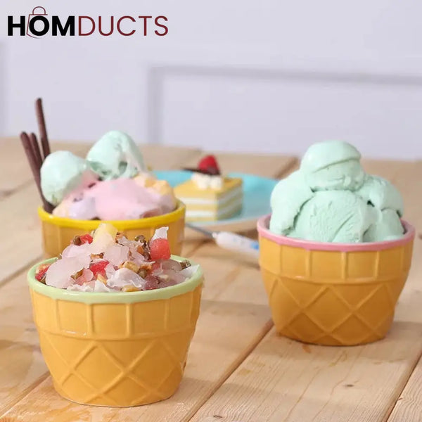 Ice Cream Bowl Set 4Pcs