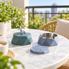 Geometric Stainless-Steel Portable Ashtray with Lid