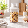 1000 ml Clear Cereal Storage Jar with Dispenser Lid