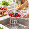 21 cm Fine-Mesh Steel Strainer with Colorful Handles