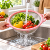 24 cm Fine-Mesh Steel Strainer with Colorful Handles