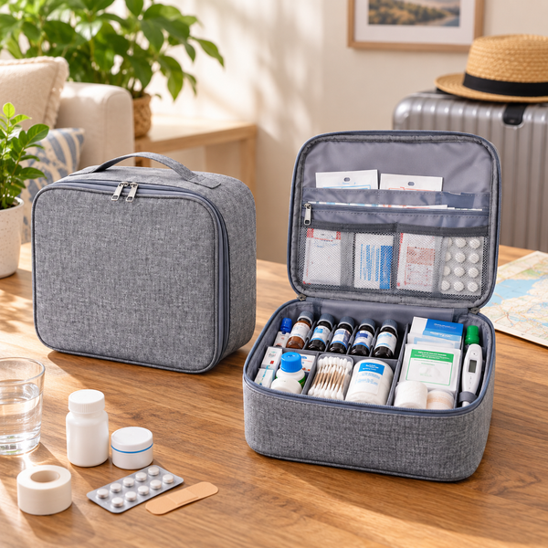 travel first aid medicine organizer pouch