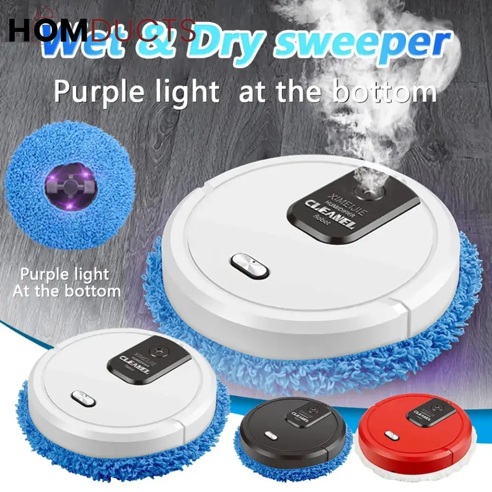 Intelligent Robot Sweeper With Humidifiying Spray