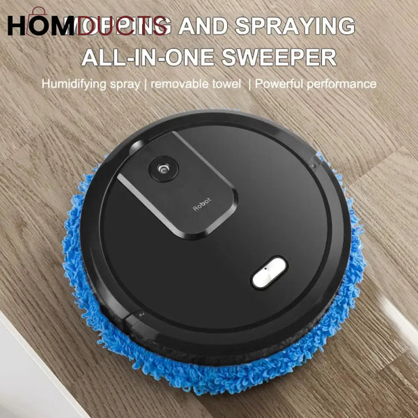 Intelligent Robot Sweeper With Humidifiying Spray