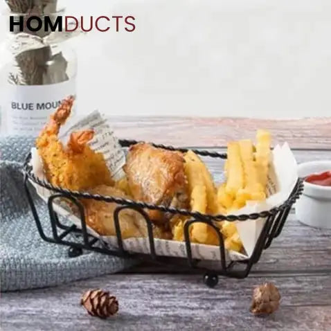 Iron Snack Buckets Ship Wheel Mini Basket