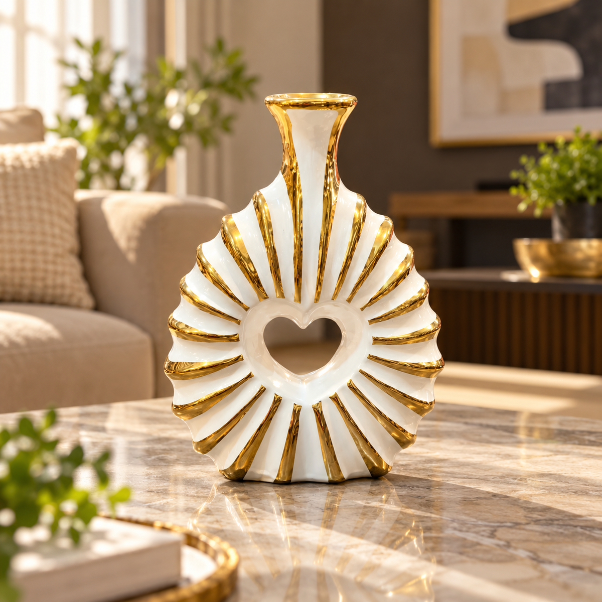 Ivory Ribbed Tissue Box with Wood-Style Top