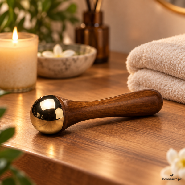 Kansa wand bronze face body and foot massage tool