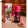 Kawaii Cherry Pop Cartoon Water Bottle – 500ml with Strap & Gift Box