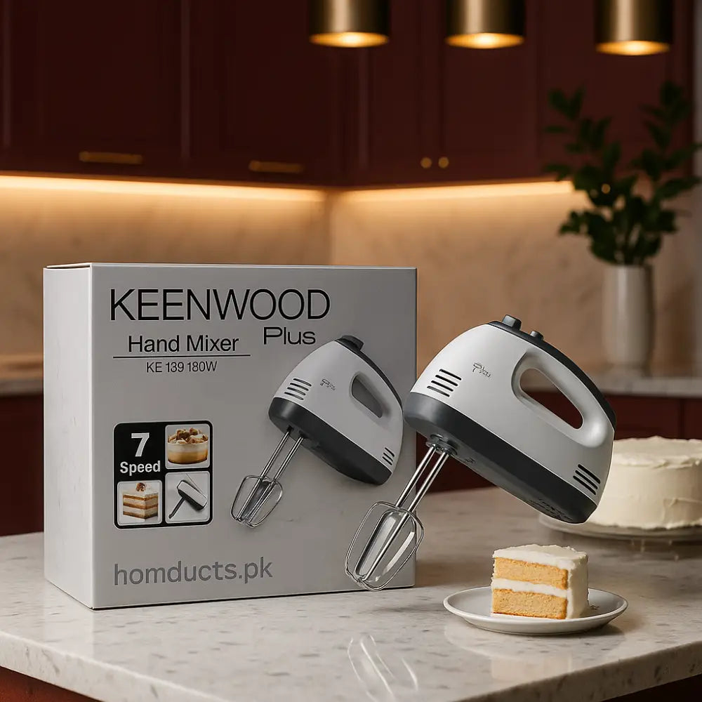 Keenwood Plus 7-Speed Hand Mixer – 180W Electric Kitchen Beater