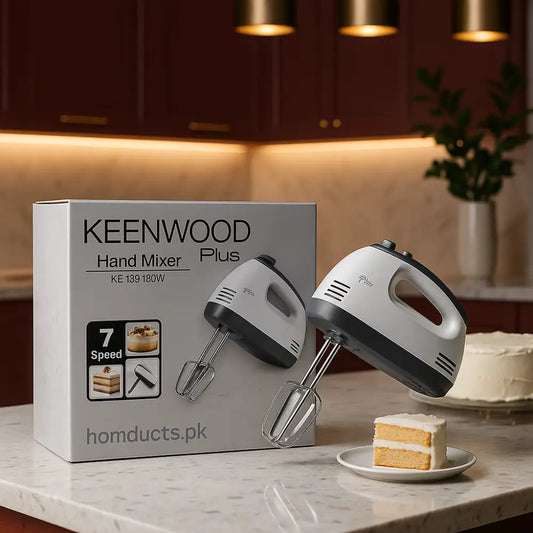 Keenwood Plus 7-Speed Hand Mixer – 180W Electric Kitchen Beater