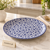 Blue Floral Ceramic Dinner Plate – 10.5 Inch