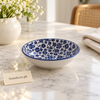 Blue Floral Ceramic Piyali Bowl – 5 Inch