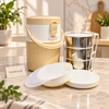 Mega three-tier stainless steel insulated lunch box set