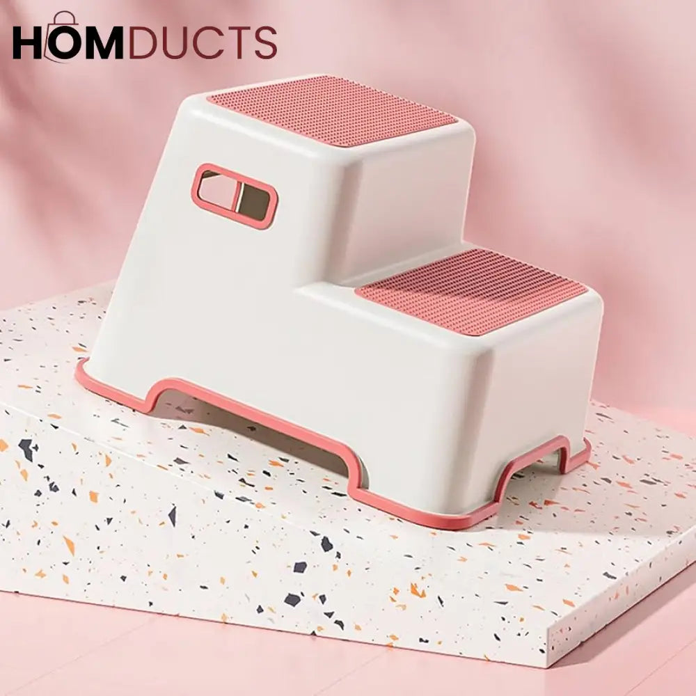 Kids 2-Step Stool: Safe, Dual-Purpose for Handwashing & Toilet Training