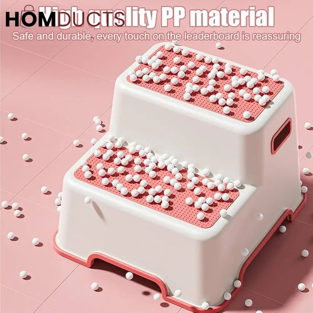 Kids 2-Step Stool: Safe, Dual-Purpose for Handwashing & Toilet Training