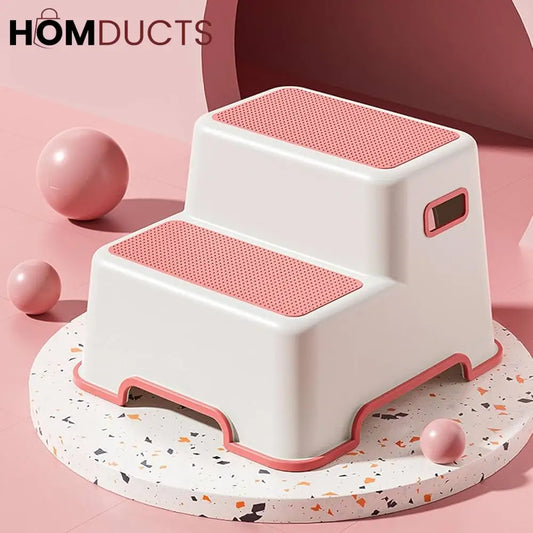 Kids 2-Step Stool: Safe, Dual-Purpose for Handwashing & Toilet Training