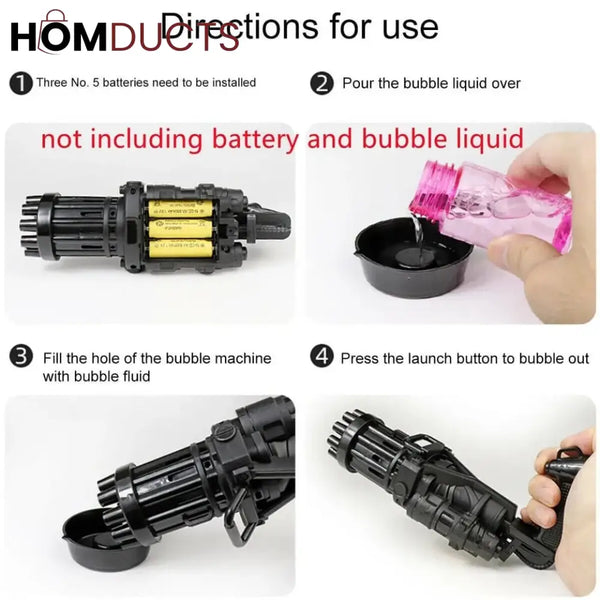 Kids Automatic Bubble Gun