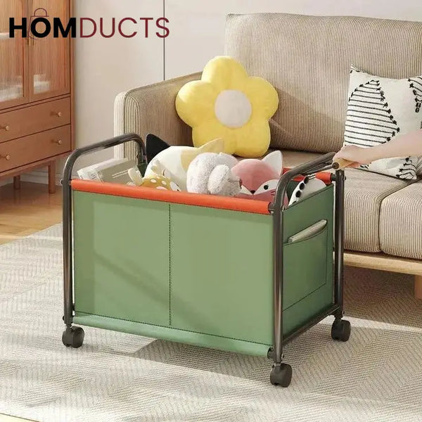 Kid’s Bedroom Toy Storage Box with Wheels - Multipurpose Organizer
