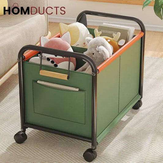 Kid’s Bedroom Toy Storage Box with Wheels - Multipurpose Organizer