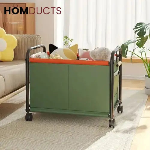 Kid’s Bedroom Toy Storage Box with Wheels - Multipurpose Organizer