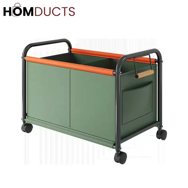 Kid's Bedroom Toy Storage Box with Wheels - Multipurpose Organizer