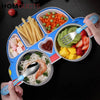 Kids Car-Shaped Bento Lunch Plate with Compartments – Fun & Colorful Food Tray for Toddlers