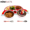 Kids Car-Shaped Bento Lunch Plate with Compartments – Fun & Colorful Food Tray for Toddlers