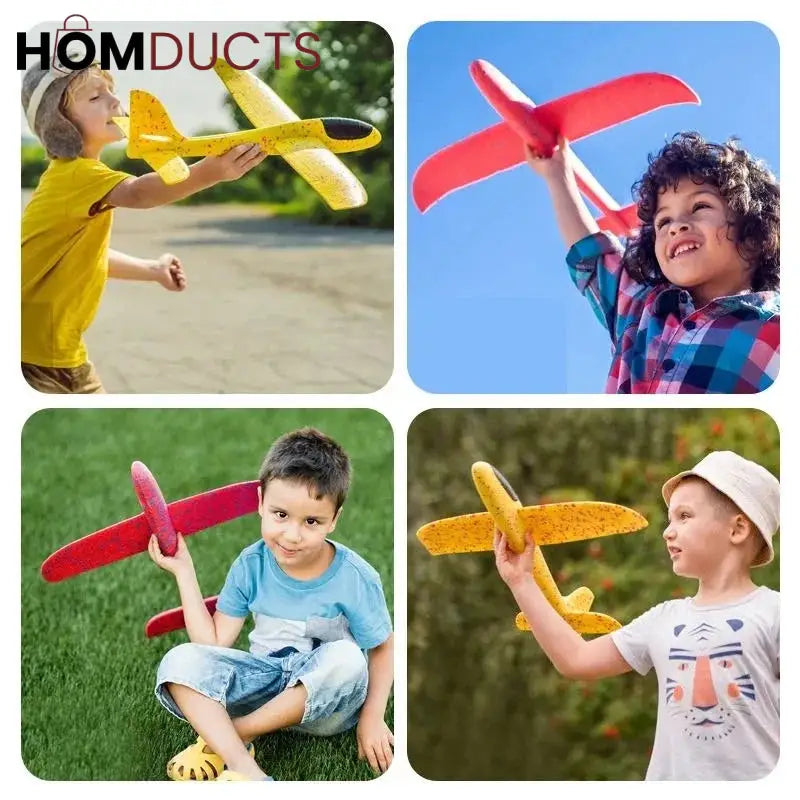 Kids Toy Plane Gun Style Launching Aircraft