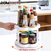 Kitchen Countertop Spice Rack Organizer With Rotating Turntable