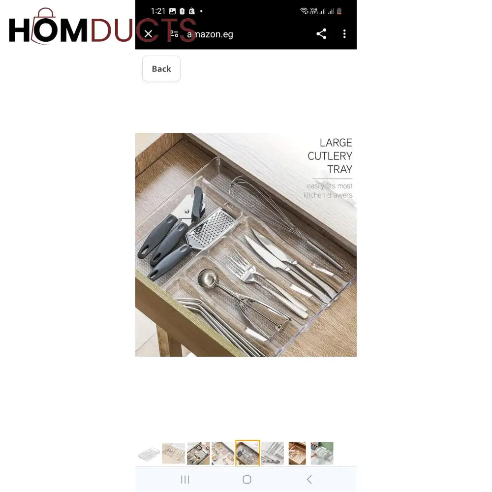 Kitchen Drawer Cutlery Organizer