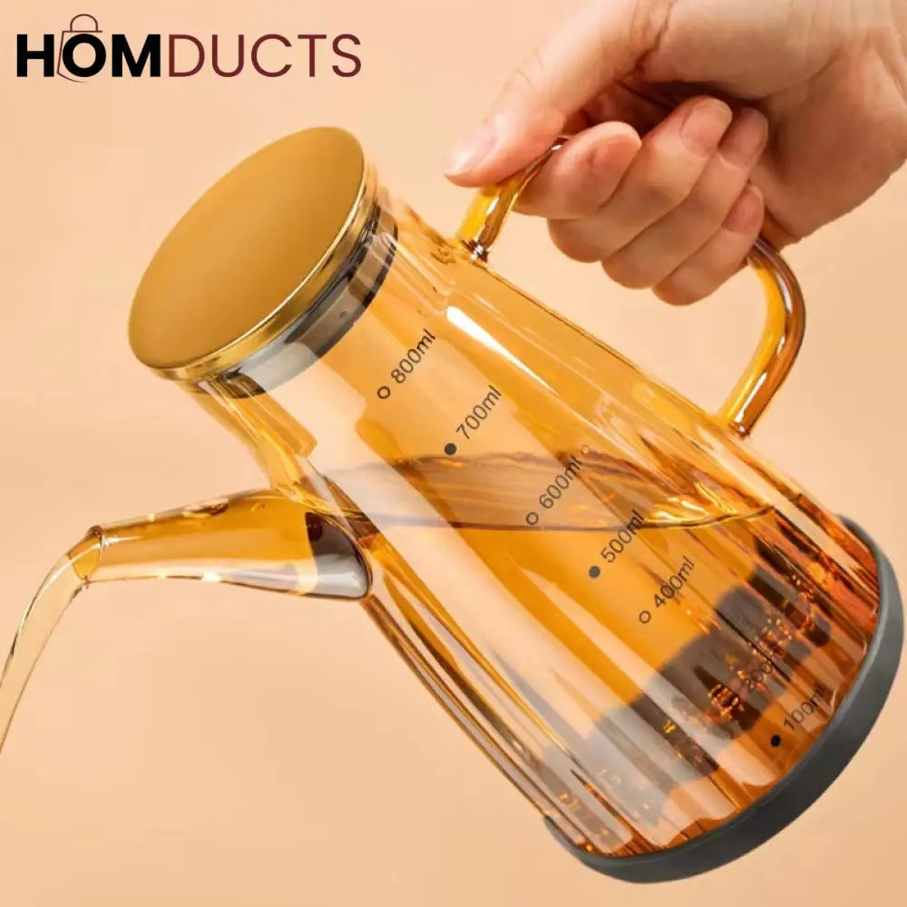 Kitchen Oil Dispenser Bottle 700ml - Leakproof & Easy Pour Household Supplies