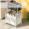 Large Capacity 4 Compartments Laundry Basket