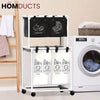 Large Capacity 4 Compartments Laundry Basket