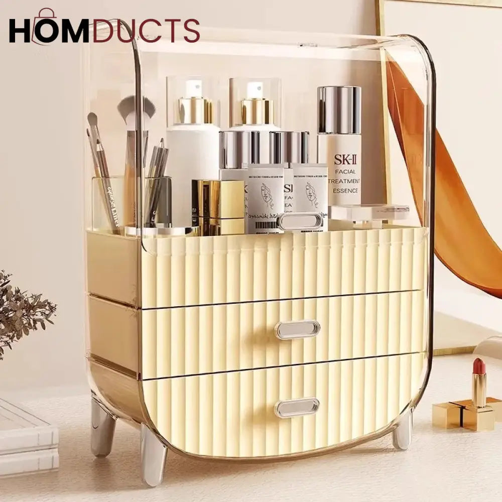 Large Capacity Cosmetic Organizer With Drawers J & C