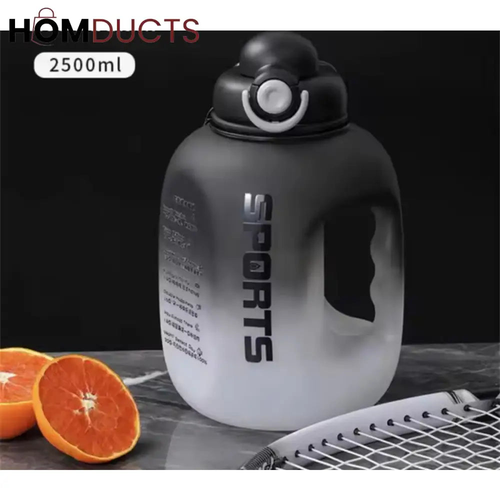Large Capacity Gradient Sport Water Bottle - Portable, Reusable & BPA-Free Gym & Travel Drink Cup