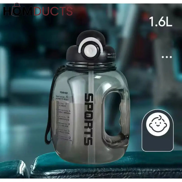 Large Capacity Gradient Sport Water Bottle - Portable, Reusable & BPA-Free Gym & Travel Drink Cup