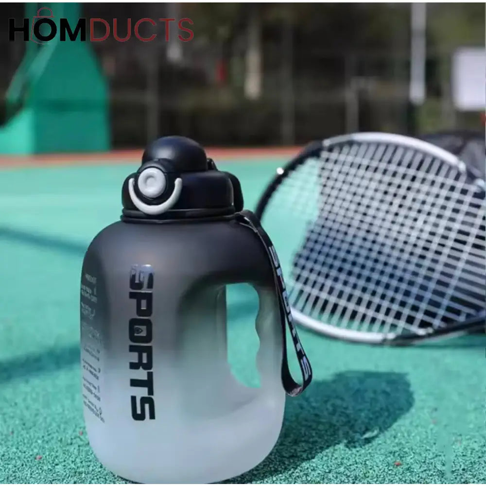 Large Capacity Gradient Sport Water Bottle - Portable, Reusable & BPA-Free Gym & Travel Drink Cup