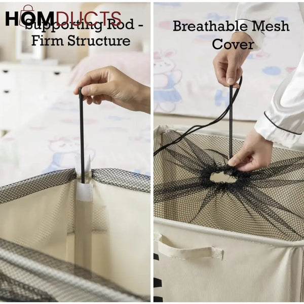 Large Capacity Laundry Basket With Wheels