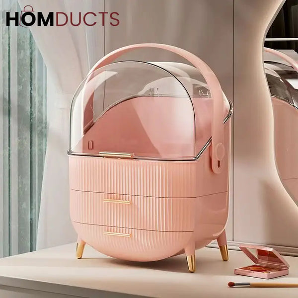 Large Capacity Light Luxury Cosmetic Organizer Pink J & C organizer