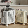 Large Capacity Movable Folding Laundry Basket