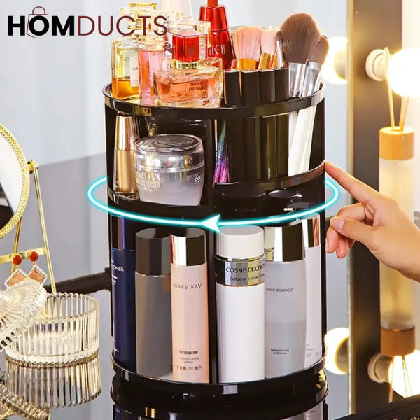 Large Capacity Rotating Cosmetic Organizer J & C