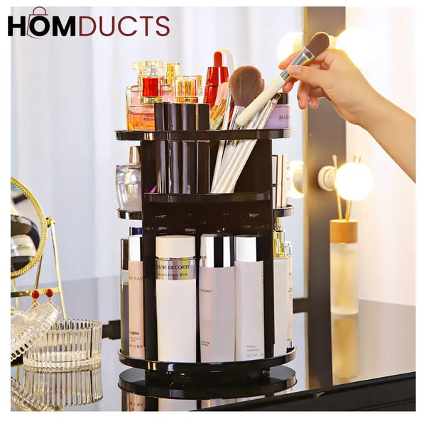 Large Capacity Rotating Cosmetic Organizer J & C