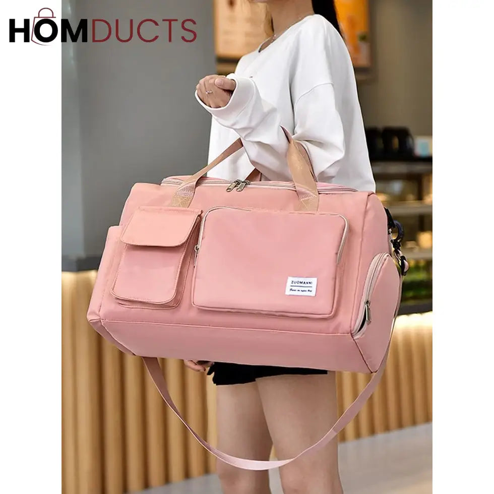 Large Capacity Waterproof Fitness And Travel Luggage Handbag