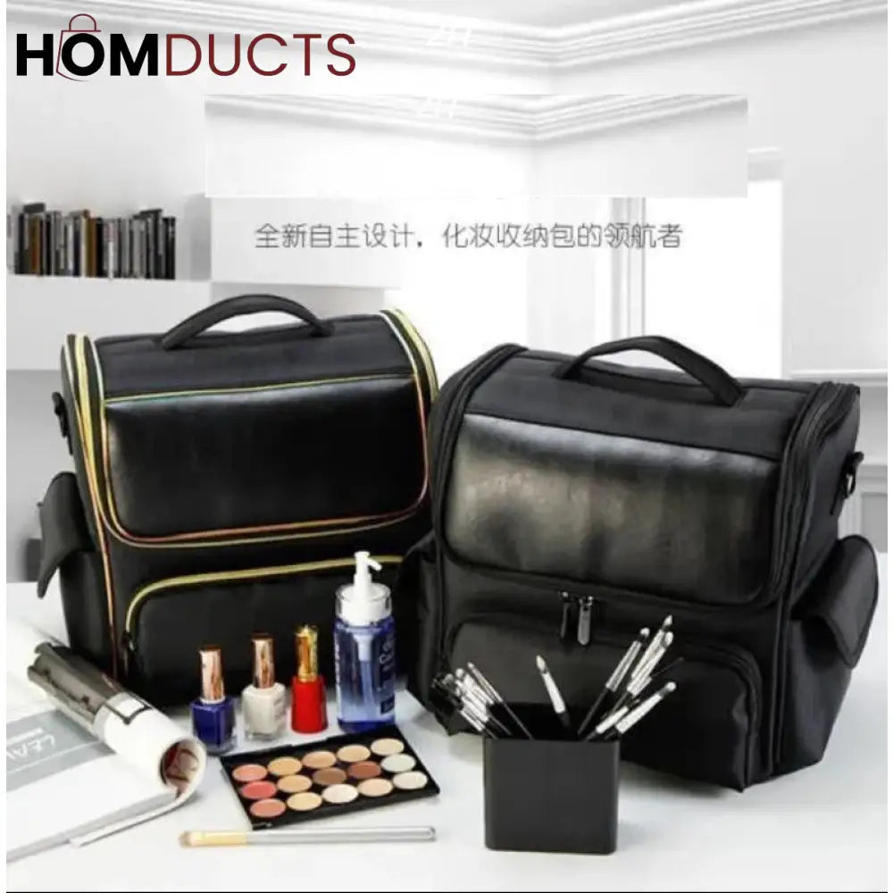 Large Capacity Women Travel Cosmetic Organizer Suitcase J & C