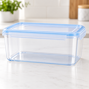 Large rectangular airtight food storage container with locking lid 3.6 litre
