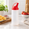 Large squeeze sauce and condiment dispenser