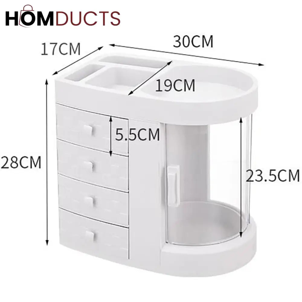 Largest Capacity Cosmetic Organizer With Drawer J & C